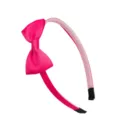Pink bow headband sweet hair accessory cute girl hair hoop fashion daily hair styling tool - 11# Hot Pink