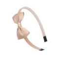 Sweet solid color bow headband for women and girls elegant daily hair hoop fashion accessories - 13# Light Pink