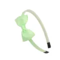 Light Green Bow Headband Sweet Grosgrain Ribbon Hair Hoop Daily Hair Accessories - 20# Light Green
