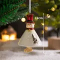 Weihnachten Keramik Schneemann Hängeornament Weihnachtsbaum Dekoration 12 cm neu - Kleid Schneemann Hängeornament