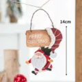 Weihnachten Santa Claus hängende Ornament Holzschild Festival Baum Dekoration 14cm groß - Laufender Weihnachtsmann Stil