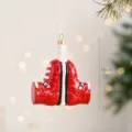 Christmas tree hanging ornament, creative Santa boot design festive decoration prop. - Red Sneakers