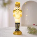 Statua soldato schiaccianoci luminoso di Natale decorazione da tavola 27cm atmosfera natalizia - Soldato schiaccianoci A