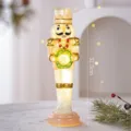Statuetta Soldato Schiaccianoci LED Luminoso Decorazione Tavola Natale Atmosfera 32.5cm - Soldato schiaccianoci G