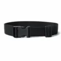 Close-up detail of the black tactical nylon belt with durable plastic buckle for daily wear. - Black Buckle - Side Release Style