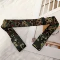 Women adjustable digital camouflage elastic waist belt invisible buckle-free jeans belt - Camouflage Khaki - Elastic Style