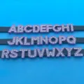 Purple rhinestone English letter beads DIY jewelry accessories, colorful alphabet charms for bracelets. - Letter A / Purple