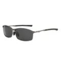 Men's Polarized Square Metal Sunglasses UV Protection Fashion Driving Sun Glasses - Gunmetal Frame Grey Lens