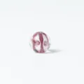 Perle en verre bulle violette pour fabrication de bijoux DIY collier bracelet fait main. - 12mm / Bordeaux