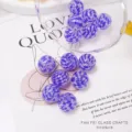 Japanische Spirale Glasperlen fuer DIY Armband Schmuckherstellung und Bastelbedarf. - 12mm / Blau