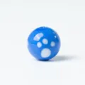 Blaue Glas Katzenpfoten Perle mit Loch fuer DIY Schmuckherstellung fuer tolle Handarbeit. - 12*12mm / Dunkelblau