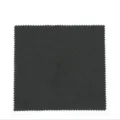 Black microfiber cleaning cloth with zigzag edges for glasses screens lenses optics. - Eyeglass Cloth / 150x145mm / Black