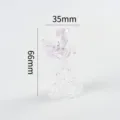 Glass angel figurine cute small ornament for car and home desktop micro landscape decoration - Pink