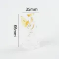 Glass angel figurine miniature cute desktop ornament car decor micro landscape crystal gift - Yellow