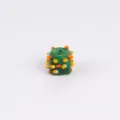 Green orange polka dot square glass bead, DIY handmade jewelry accessory variant. - 10*13mm / Green