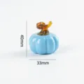Cute glass pumpkin figurine desktop ornament small decoration for home room table decor 40x33mm - Style 7