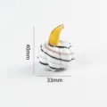 Creative cute glass pumpkin figurine desktop ornament for home decor and office table display - Style 8