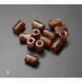 5mm acrylic barrel beads DIY bracelet accessories imitation amber loose beads for crafts - 50 Pieces/Pack / Brown