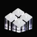 Transparent acrylic ring display stand jewelry holder 4pcs set for retail store showcase. - 4-Piece Transparent Ring Set