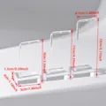 Clear Acrylic Earring Display Stands T-Bar Jewelry Holder Showcases Organizer Rack 3Pcs - Clear