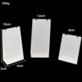 Clear acrylic necklace display stands set, transparent pendant holder racks for jewelry shop. - Three-Piece Set / Large, Medium, Small / Frosted