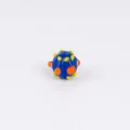 Colorful round glass loose bead DIY handmade bracelet jewelry accessories material - 16*13mm / Blue