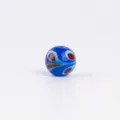 Blue phoenix tail glass bead for DIY bracelet necklace jewelry making and crafts design. - Dark Blue