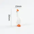 Miniature glass white duck figurine, cute animal desktop decoration, DIY landscaping ornament. - Style One (15x35mm)