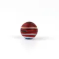 Matte mixed color glass bead variant, 12mm round loose bead for DIY bracelet jewelry. - 12mm / Red, White and Blue Mixed Beads