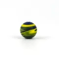 Matte swirl glass bead 12mm loose round bead for DIY bracelet necklace jewelry accessory - 12mm / Yellow and Green Mixed Beads