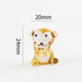 Handmade glass animal figurine mini cute desktop ornament clear craft collectible decor item SKU - Style 1