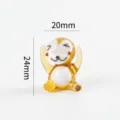 Handmade glass animal figurine cute miniature desktop decor ornament for creative home styling. - Style 2