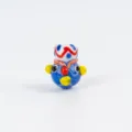 Handmade glass face bead colorful guardian doll charm DIY bracelet necklace pendant accessory - 20.8*18.5mm / Dark Blue