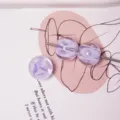 Perline di vetro a bolla viola chiaro perle sfuse fai da te accessori per gioielli - 12mm / Viola