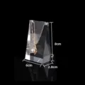 Clear acrylic necklace display stand 8cm height jewelry holder for retail store showcase - 6cmx2.8cmx8cm