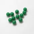 Detalle de cuentas acrílicas verdes, superficie lisa para accesorios de joyería DIY. - 20mm (10 Pzas) / Estilo 1