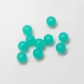 Cuentas redondas de plástico verde, cuentas acrílicas transparentes para accesorios de joyería DIY. - 20mm (10 Pzas) / Estilo 6