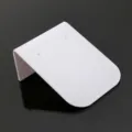 White acrylic earring display stand holder organizer rack for jewelry photography desktop - Semi-Arc / White