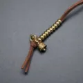 Contador de cuentas de oracion budista de laton con dije de campana accesorios de joyeria DIY - Estilo 2