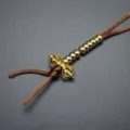 Accesorio de detalle de contador de cuentas de oración Vajra de latón para joyería budista. - Estilo 4