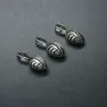 Ganci perline argento tibetano clip metallo antico accessori bracciale preghiera 3pz - 23x10mm