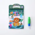 Kinder Magisch Wasser Malbuch Wiederverwendbar Zauber Malen mit Stift im Zoo Thema - 1 Zoo