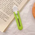 Mini cuchillo utilitario portatil bonito abridor de cajas cortador de papel estudiante - Verde+Blanco