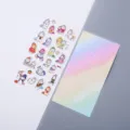 Lindo juego de pegatinas washi de unicornio de dibujos animados para diario DIY y papetería. - Unicornio 3