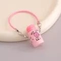 Adorable llavero de botella térmica en miniatura, colgante lindo para mochila. - Llavero de Letra Rosa
