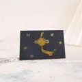 Carte de vœux dorée à chaud pour la Saint-Valentin, carte d'anniversaire nœud chinois. - Noeud Chinois Bleu