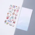 Lindos pegatinas de papel de foca de dibujos animados impermeables DIY papelería de diario. - 10 pequeños leones marinos