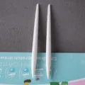 Bolígrafos de plástico blanco para raspar herramientas de repuesto para manualidades creativas. - Doble punta puntiaguda y plana