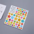 Pegatinas de estrellas de lámina de oro coloridas DIY decoración de diario variante para manualidades - Estrella Colorida