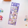Hoja de pegatinas decorativas de oso de dibujos animados lindo para diario manualidades - Estudiar Duro